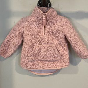NWOT - Carter's Pink Zip Fleece Jacket with Pocket - 12 Mo